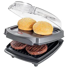 Grill Elétrico Oster Burguer 2 em 1 com Estufa, 110V, 1200W, OGRL500