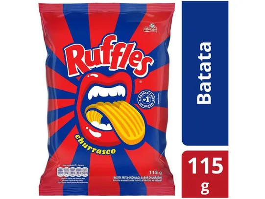 [APP+Cliente Ouro+L6P5] Batata Churrasco Ruffles 115g | R$5,17/unid