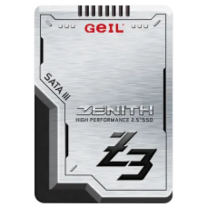 SSD Geil Zenith Z3, 256GB, Sata III, Leitura 520MBs e Gravação 470MBs, GZ25Z3-256GP