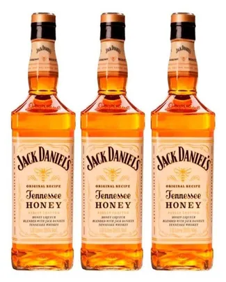 3 X Licor Whiskey Jack Daniels Honey 1000ml [Marketplace]