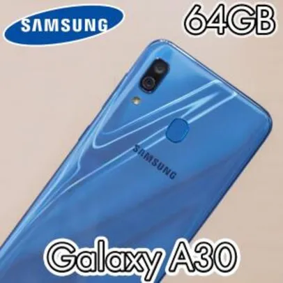 Smartphone Samsung Galaxy A30, 64GB, 16MP, Tela 6.4´, Branco - SM-A305GT/6DL