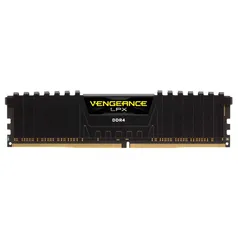 Memória Corsair Vengeance LPX 8GB, 3200MHz, DDR4, CL16, Preta - CMK8GX4M1E3200C16