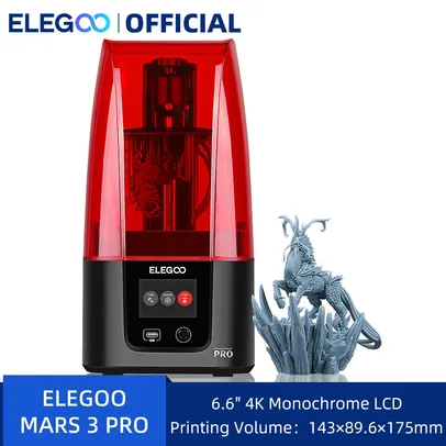 [Moedas / DoBrasil] Impressora 3d Elegoo - Modelo Mars 3 Pro