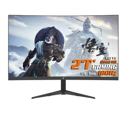 Monitor Gamer SuperFrame Precision, 27 Pol, Curvo, Quad HD, RGB, Fast VA, 124.4% sRGB, FreeSync/G-Sync, 1ms, 180Hz, HDMI/DP 