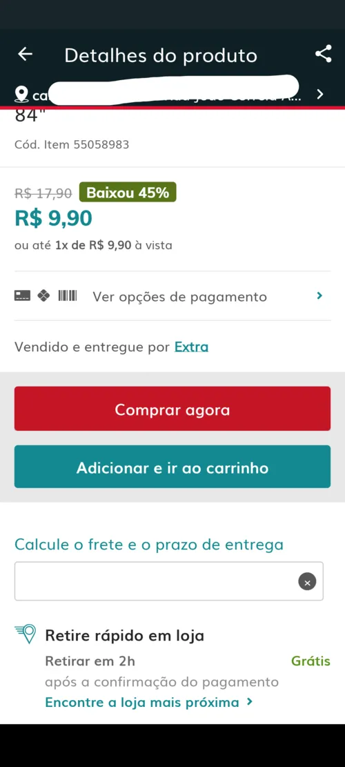 Imagem na descrição da promoção