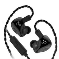 (envio internacional) Fone de ouvido KZ ZS4 estéreo c/ Microfone