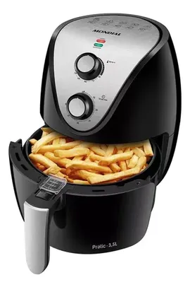 (Meli+) Mondial AF-30-I fritadeira elétrica air fryer sem óleo 3,5L cor preto e inox 127V