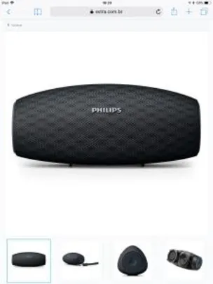 Caixa de Som Portátil Philips EverPlay BT6900B/00 à Prova d'Água e Bluetooth - Preta - R$141