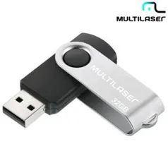 [Ricardo Eletro} Pen Drive Twist Preto - Multilaser - 32GB - R$ 40