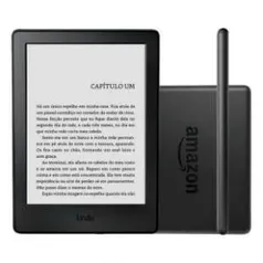 E-reader Amazon Kindle 8ª Geração Preto 4GB com Tela Touchscreen de 6" e Wi-Fi