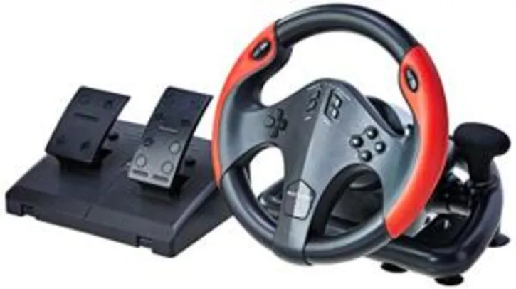 [PRIME] Volante Gamer com Marcha e Pedal, Multilaser, JS087 | R$480