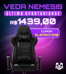 Cadeira Elements VEDA Nemeses (SUEDE) | R$1439