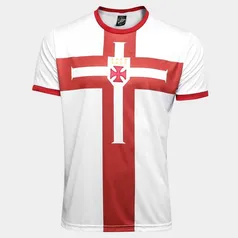 Camisa Vasco Templária Ed. Limitada Masculina - Branco+Vermelho | R$40