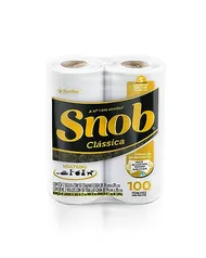 (REC) Snob Papel Toalha Multiuso Fd Branca Econom 100Fls - 2 Rolos