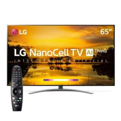 Smart TV LED 65" UHD 4K LG 120Hz 65SM9000PSA NanoCell