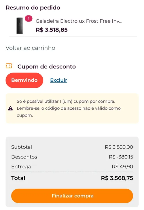 Imagem na descrição da promoção