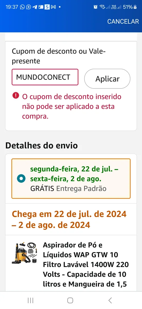 Imagen na descrição da promoção