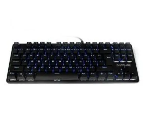 TECLADO GAMER SAPPHIRE SP12 MECANICO LED AZUL - R$145