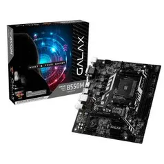 Placa Mãe GALAX B550M, Chipset B550, AMD AM4, mATX | R$ 899