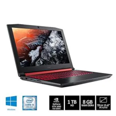 Notebook Gamer Acer Nitro 5 An515-51-50u2 gtx 1050 com 4gb, core i5 8gb ddr4 FHD IPS