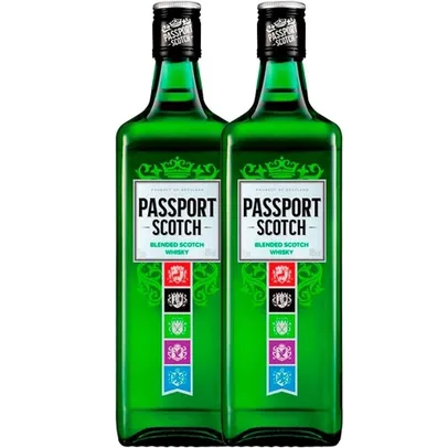 Kit Whisky Passport 1 Litro - 2 garrafas