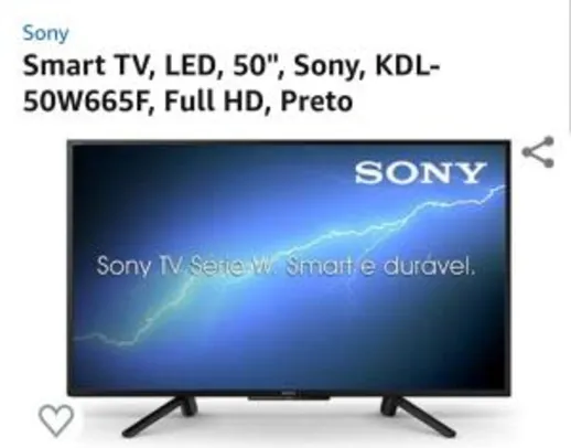 Smart tv full hd sony 50"