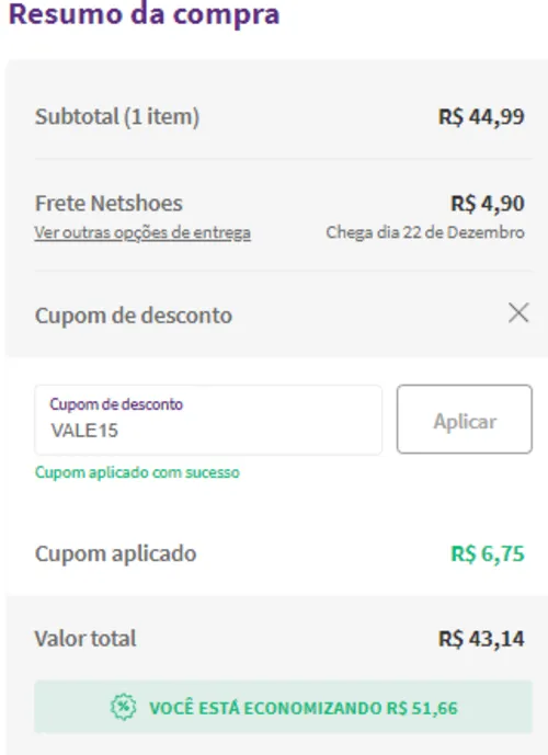 Imagem na descrição da promoção