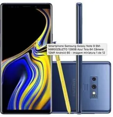 Galaxy Note 9 SM-N9600ZBJZTO 128GB Azul Tela 6.4" Câmera 12MP - R$2739