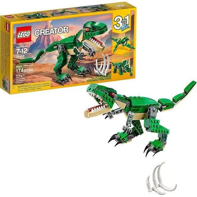 LEGO Creator Poderosos Dinossauros Construa Você Mesmo Set de Dinossauros 31058 (174 Peças)