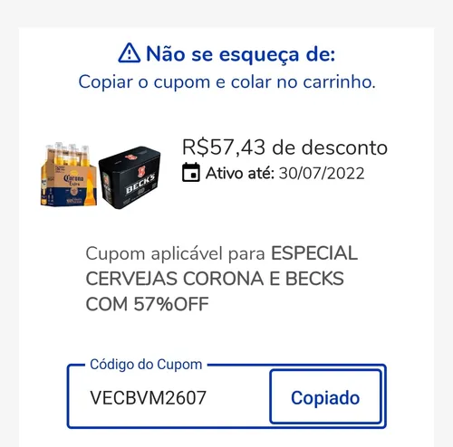 Imagem na descrição da promoção