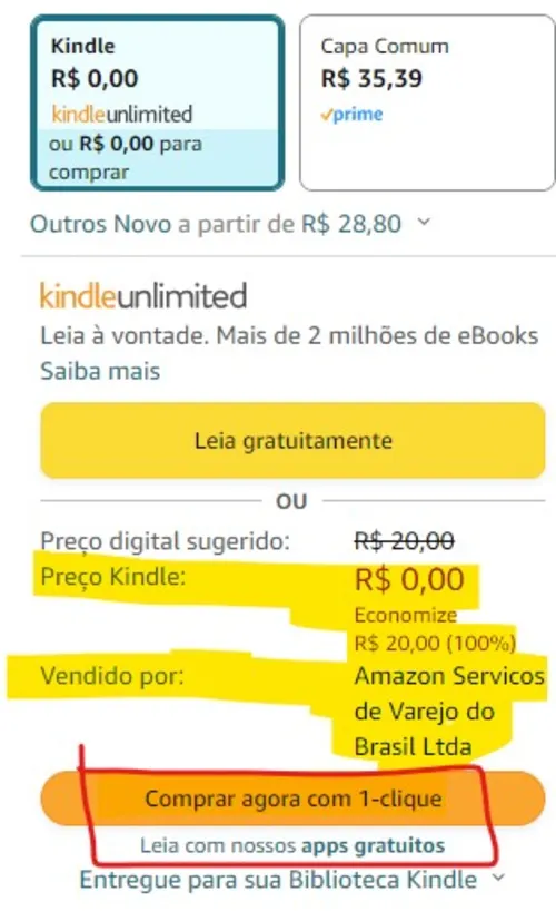 Imagem na descrição da promoção