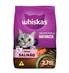 Ração Whiskas Melhor Por Natureza Salmão Gatos Adultos 2,7 kg