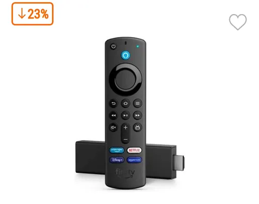 Fire TV Stick 4K, com Controle Remoto por Voz com Alexa, Dolby Vision - B0872Y93TY