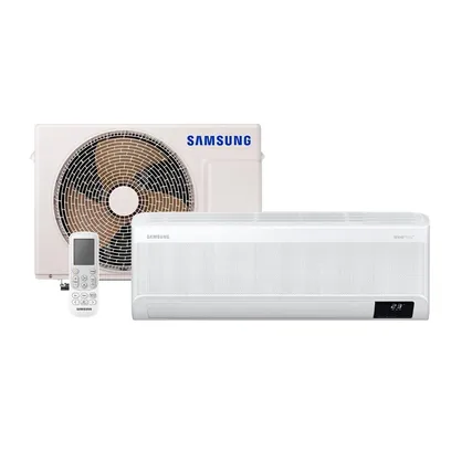 Product photo Ar Condicionado Split Inverter Samsung WindFree Connect 12000 Btus Frio AR12CVFAMWKNAZ 220V