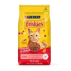 (Rec)Ração Friskies Delícias Da Fazenda Para Gatos Adultos Sabor Frango - 10Kg Purina - Sabor Frango