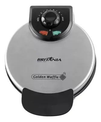 Máquina Golden Waffle 850w Cinza Britânia 110V