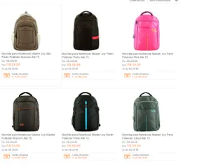 [Shoptime] Mochilas temáticas para notebook Master Joy (vários modelos)- R$60