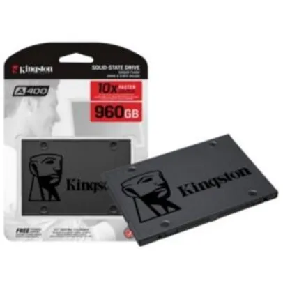 [R$ 440 com AME+CC Americanas] SSD 960GB Kingston SA400S37/960G 450/500 MBps | R$489