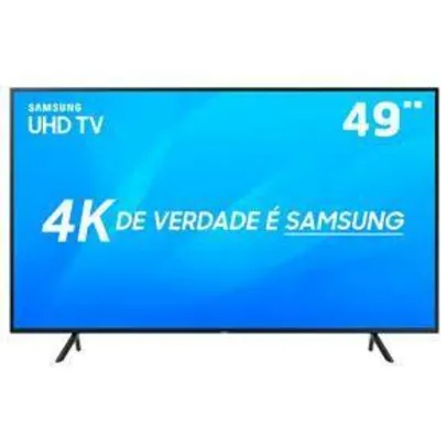 (Cartão Americanas) 
Smart TV LED 49" Samsung Ultra HD 4k 49NU7100 com Conversor Digital 3 HDMI 2 USB Wi-Fi Solução Inteligente de Cabos HDR