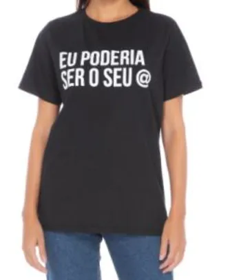 Camiseta Seu @ T-shirt Factory - Preto | R$27