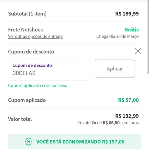 Imagem na descrição da promoção