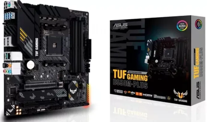 Placa Mãe Asus TUF Gaming B550M-Plus, Chipset B550, AMD AM4, mATX, DDR4