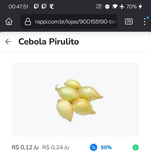 Imagem na descrição da promoção