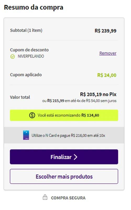 Imagem na descrição da promoção