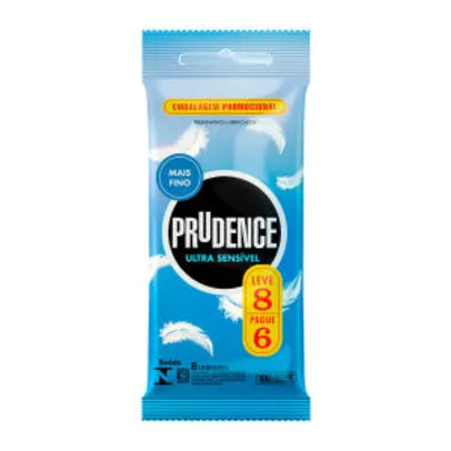 Preservativo Prudence Ultra Sensível Leve 8 Pague 6 | R$ 5