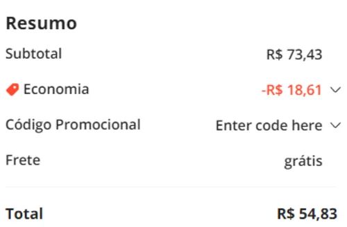 Imagem na descrição da promoção