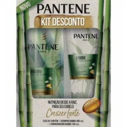 Kit Pantene Bambu Shampoo 400ml + Condicionador 175ml | R$15