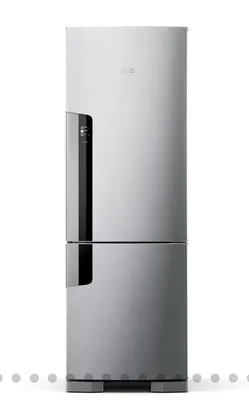 Geladeira Consul Frost Free Duplex 397 litros Evox com freezer embaixo - CRE44BK