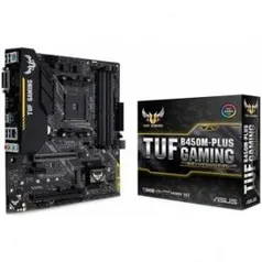 PLACA MÃE ASUS TUF B450M-PLUS GAMING, CHIPSET B450, AMD AM4, MATX, DDR4 R$573