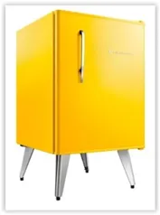 Frigobar Brastemp Retrô com 76 Litros de Capacidade e Controle Automático de Temperatura Amarelo - BRA08BY